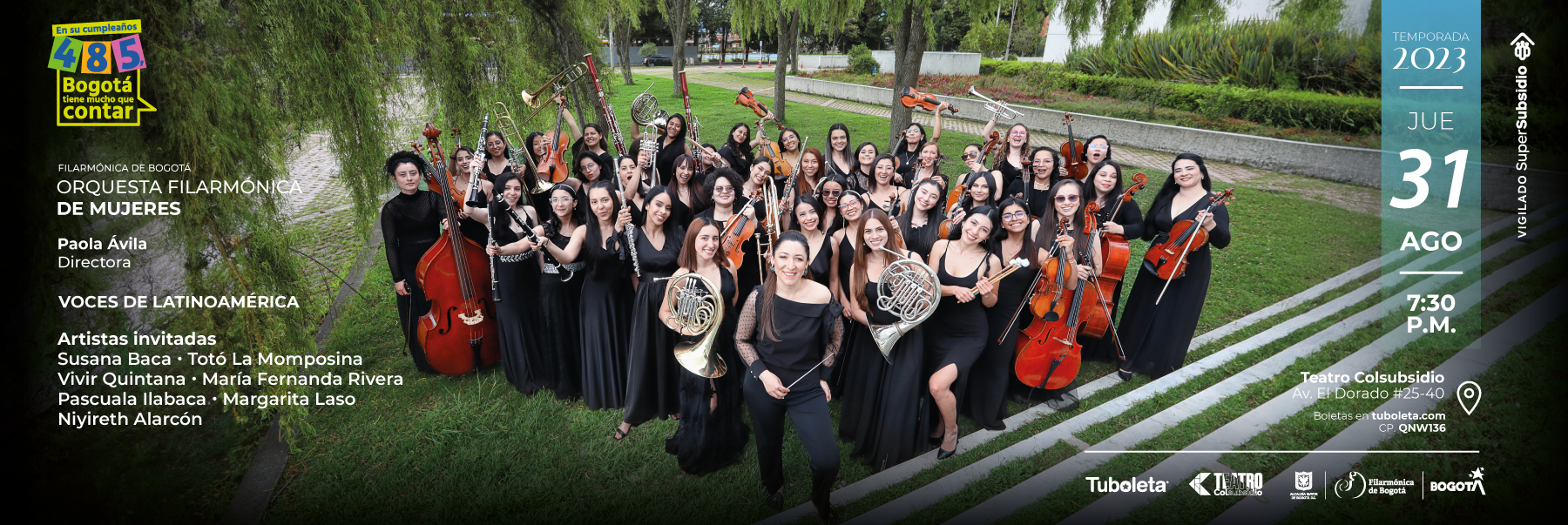 Voces de Latinoamerica con la Orquesta Filarmónica de Mujeres