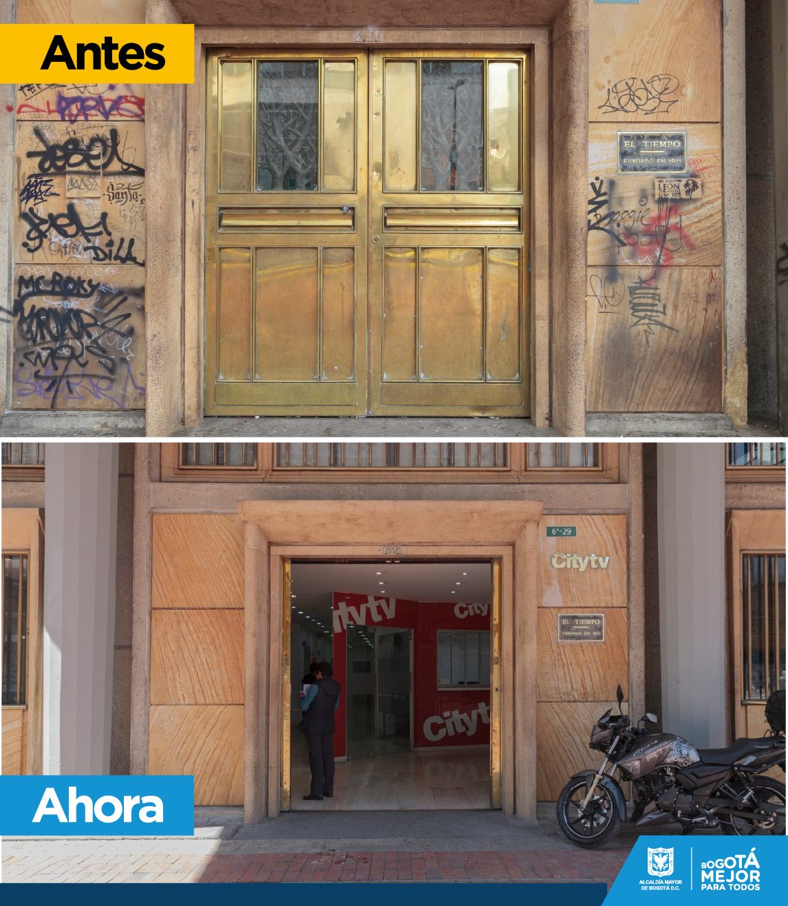 Con el programas el 'Patrimonio se luce', la Alcaldía ha transformado 1400 fachadas patrimoniales