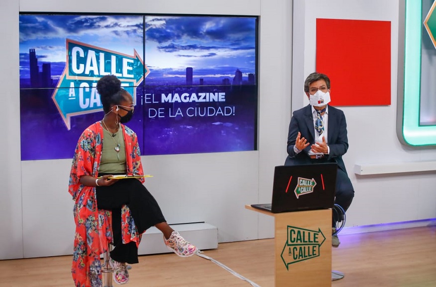Alcaldesa en nueva emisión de programa Calle a Calle - Foto: Comunicaciones Alcaldía