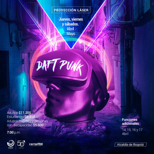 Daft Punk en el Planetario de Bogotá