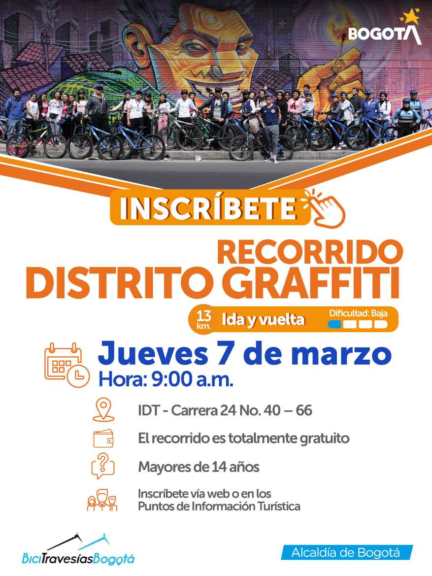 Poster BiciRecorrido Distrito Graffiti