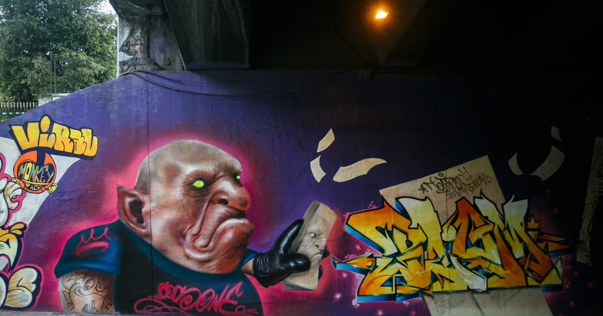 Grafiti de en la calle 26. 