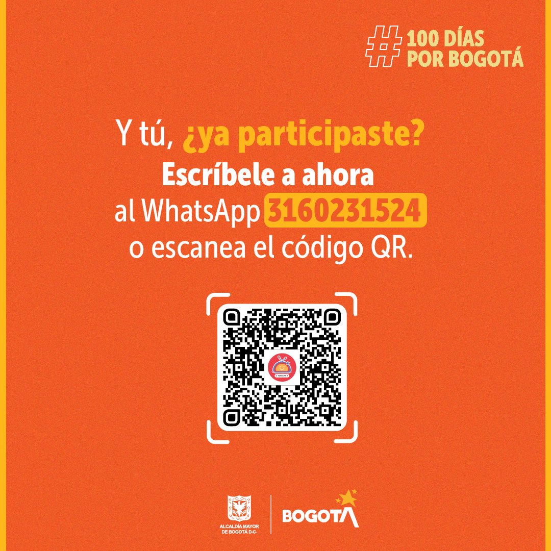 Participa en el Plan de Desarrollo de Bogotá a través de Chatico