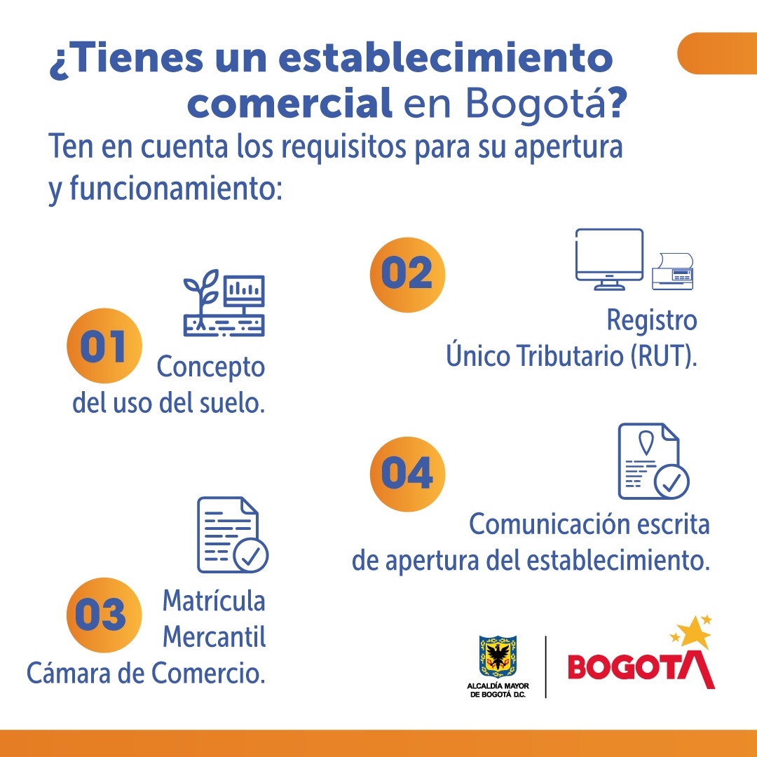 Requisitos sanitarios para los establecimientos comerciales en Bogotá