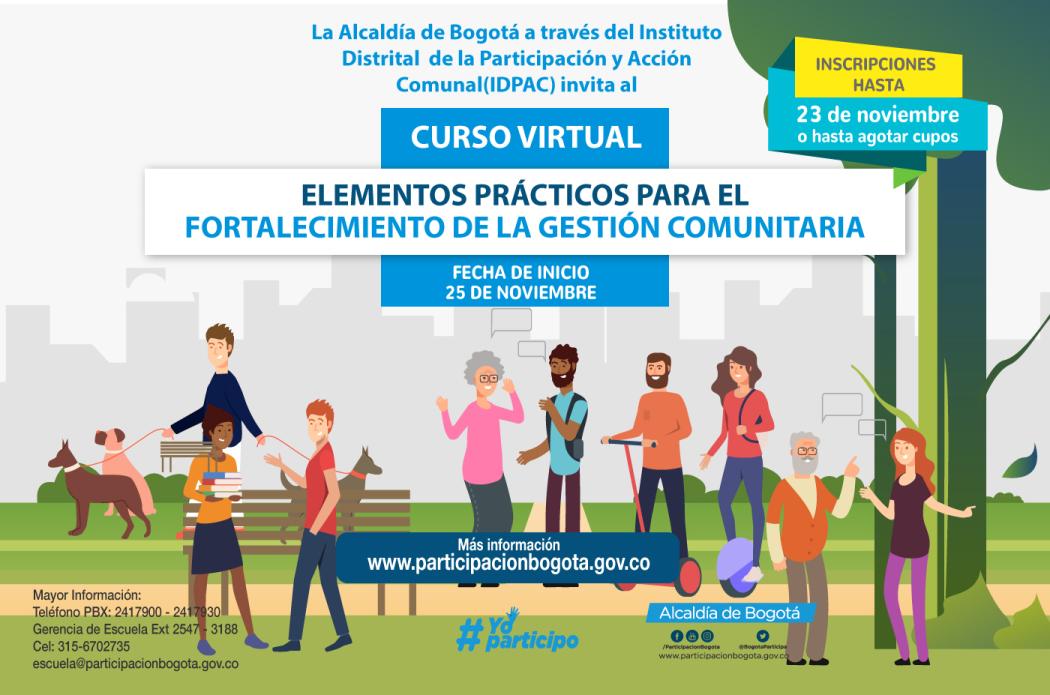 Curso virtual para fortalecer la gestión comunitaria