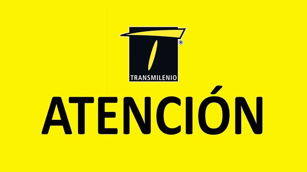 Imagen de "atención" de TransMilenio.