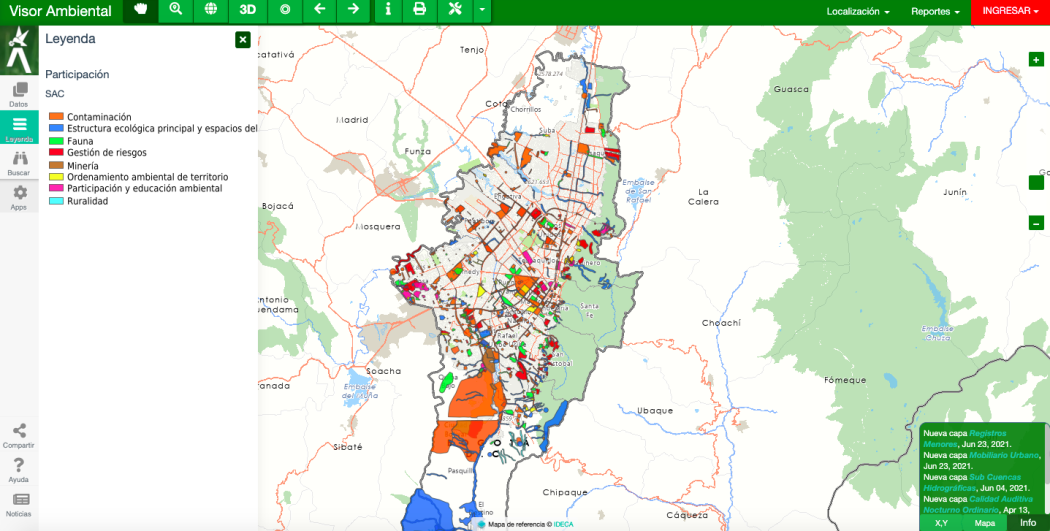 Visor Ambiental: cómo conocer los conflictos ambientales más comunes en Bogotá (foto)