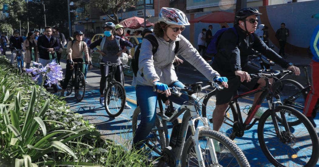 Cuántas personas se mueven en bicicleta en Bogotá