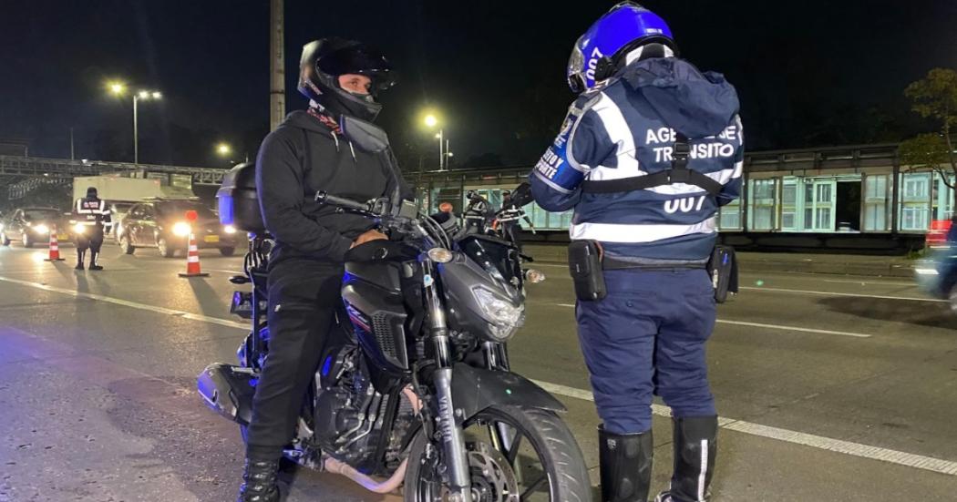 Operativos de control nocturnos por exceso de velocidad en Bogotá