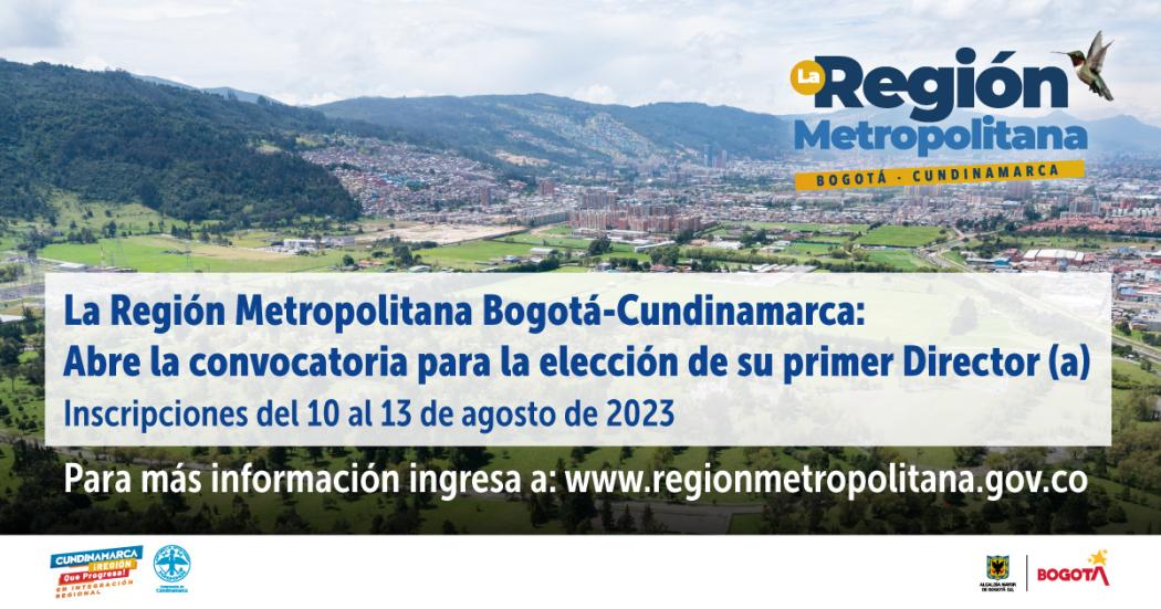 Convocatoria elección de director Región Metropolitana de Bogotá 2023