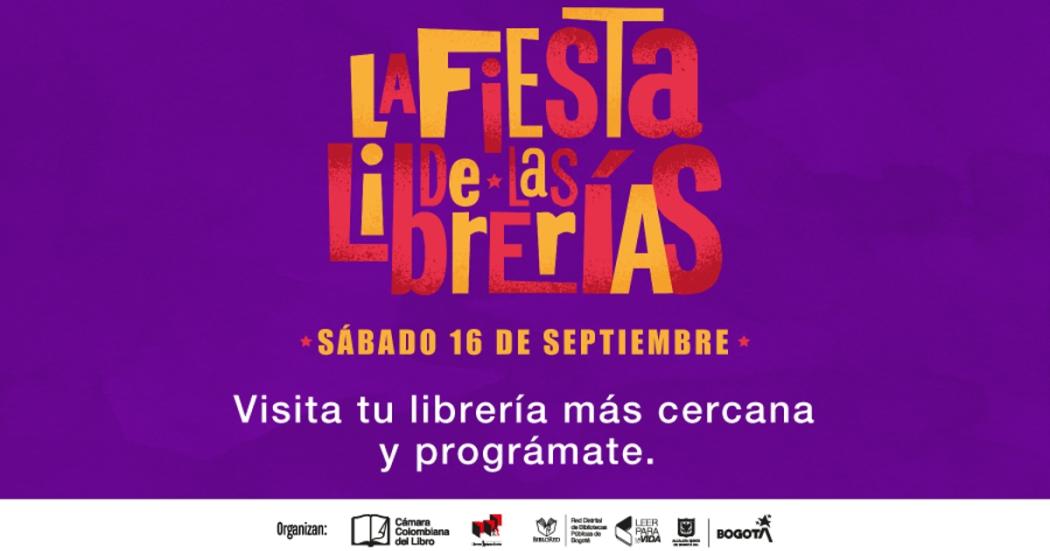 Fiesta de las librerías en Bogotá el sábado 16 de septiembre 2023
