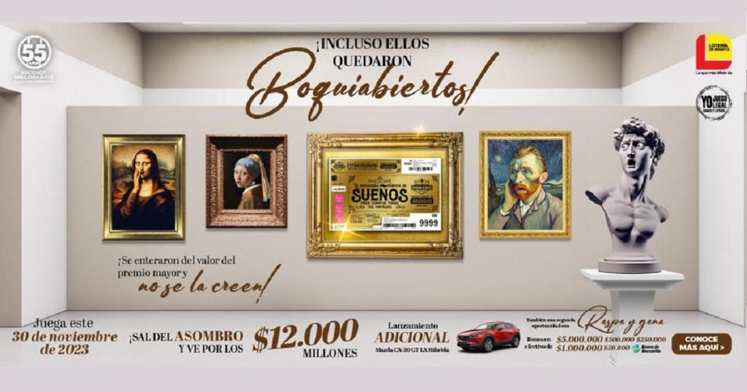 Sorteo de Lotería de Bogotá por $12.000 millones de pesos 30 noviembre