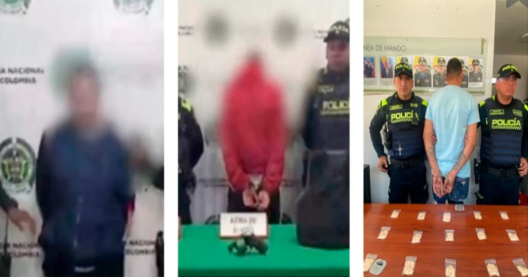Tres capturados en Bogotá por tráfico ilegal de armas y de estupefacientes 