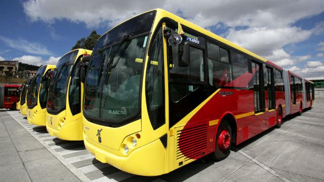 Buses de Transmilenio - Foto: Prensa Alcaldía Mayor de Bogotá / Diego Bautista