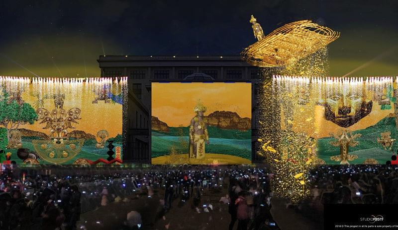 Tres imágenes de hombres indígenas