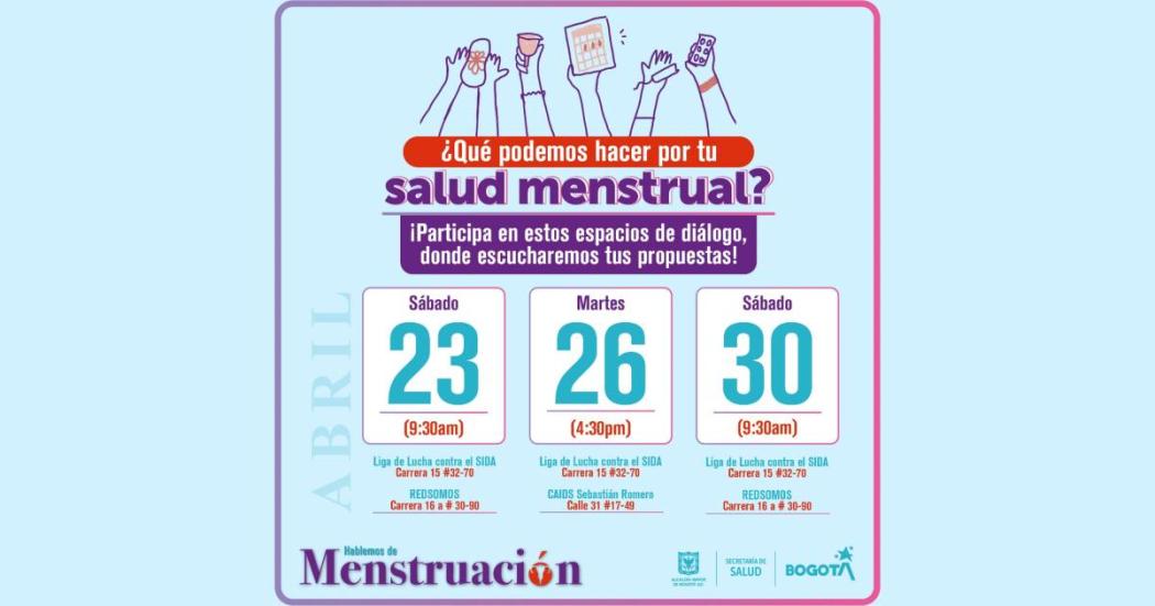 Diálogo sobre salud menstrual en Bogotá. Secretaría Distrital de Salud