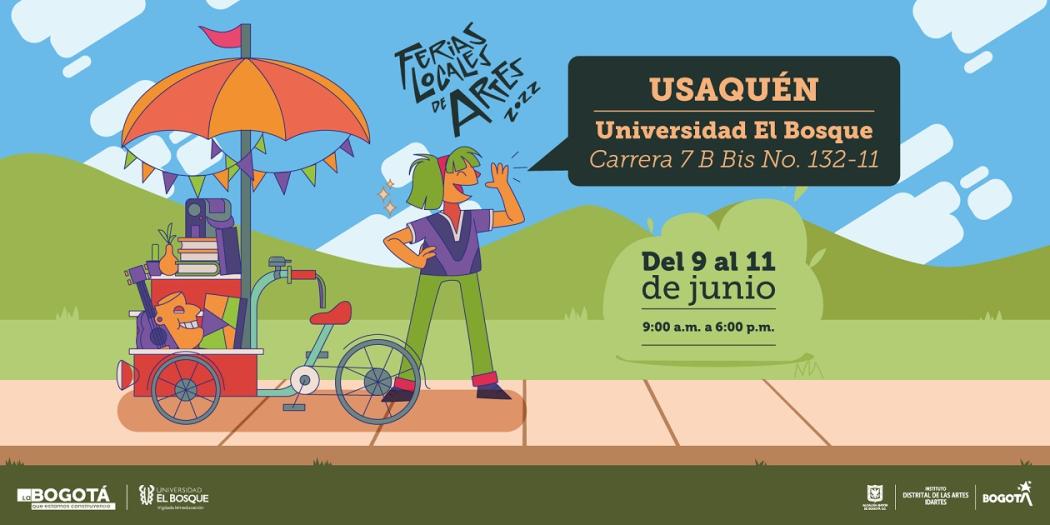 Programación de las Ferias Locales de Arte del IDARTES en Bogotá