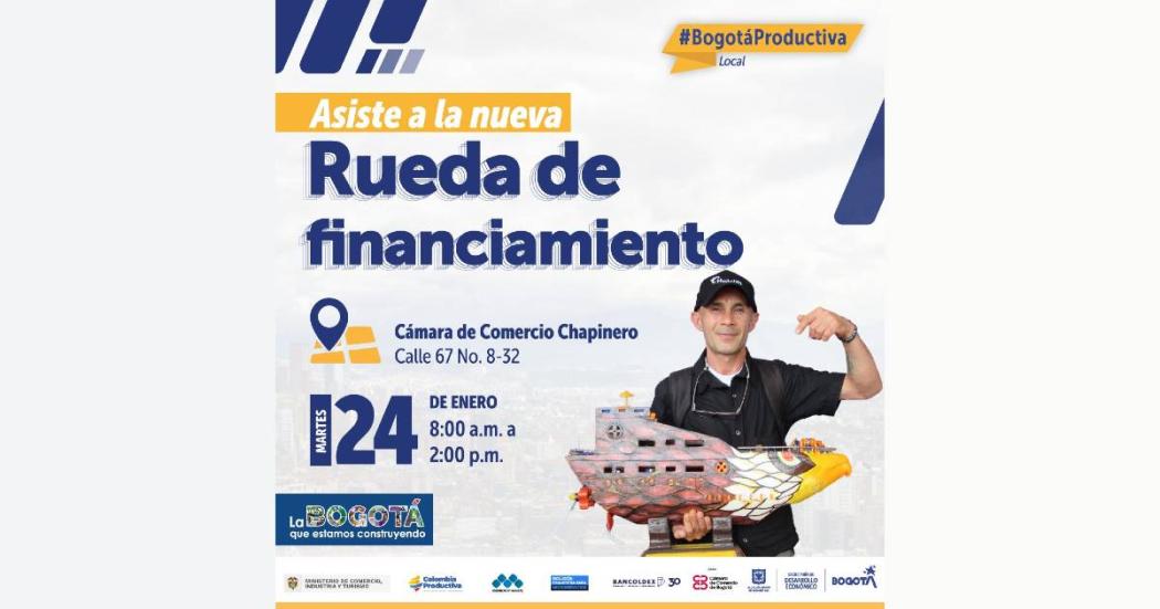 Rueda de financiamiento para negocios en Bogotá, martes 24 de enero 