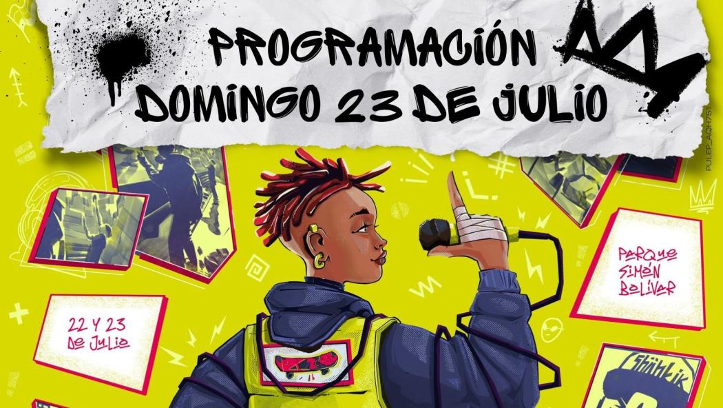 Programación completa del 23 de julio de Hip Hop al Parque 2023 