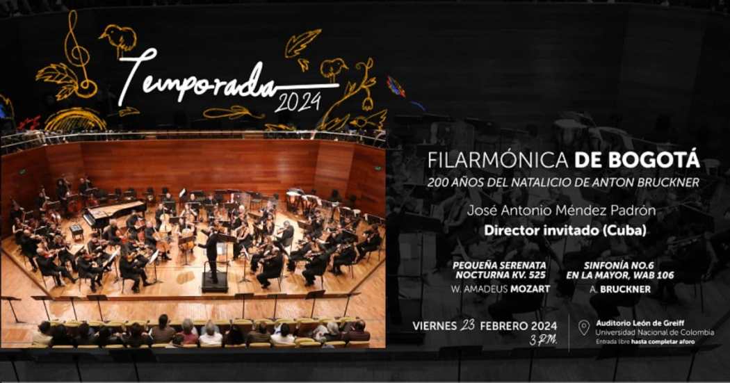 Febrero 23: concierto de la Orquesta Filarmónica de Bogotá 