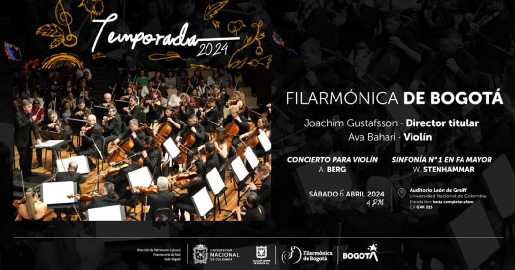 Abril 6: concierto de la Orquesta Filarmónica de Bogotá 
