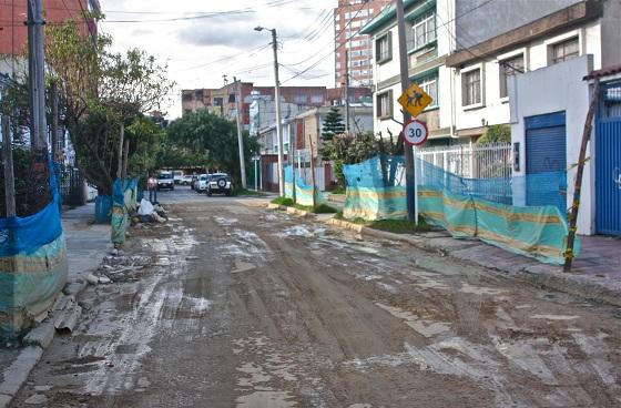 340 metros cuadrados de vía fueron recuperados en el barrio El Recuerdo de Teusaquillo