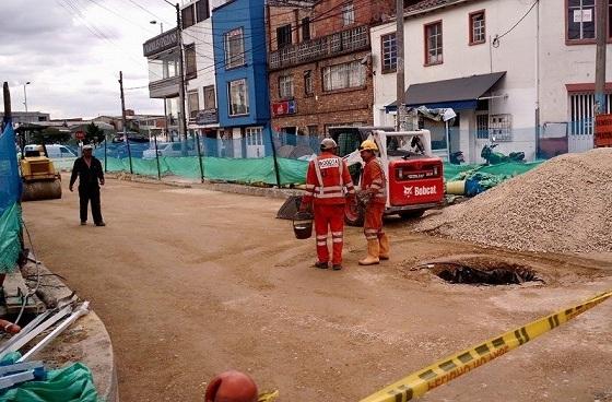 Avanza rehabilitación del hueco más grande de Bogotá en Barrios Unidos
