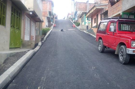 En Ciudad Bolívar se finalizó la construcción de ocho segmentos viales