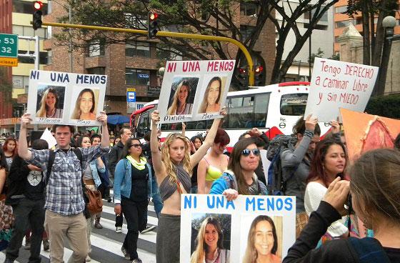 Así fue la marcha en contra del feminicidio en Bogotá
