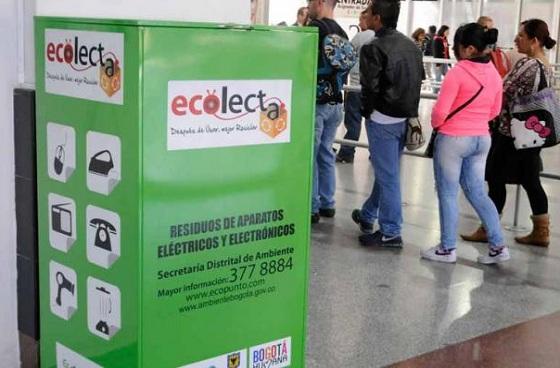 Puntos 'Ecolecta' en las localidades de Bogotá, para la recepción de residuos peligrosos