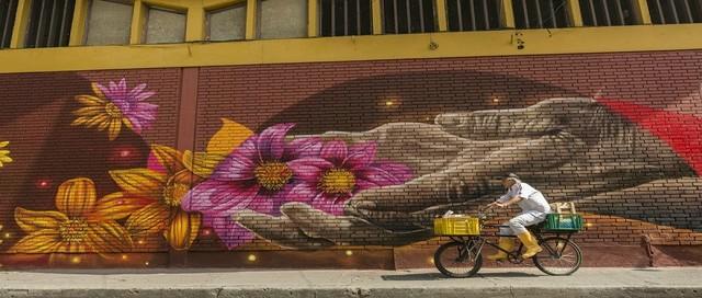 Mural Centro de Bogotá - Foto: Gabriel González (IDARTES)