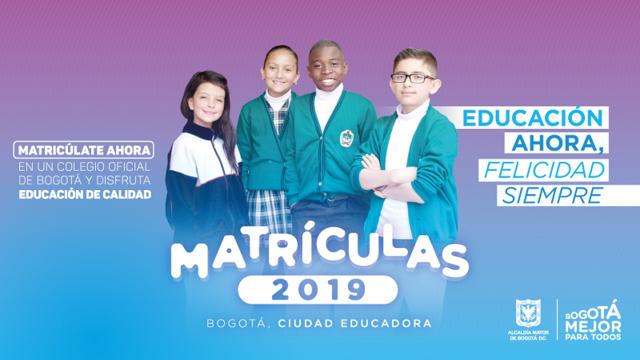 Matrículas 2019 - Foto: Secretaría Distrital de Educación