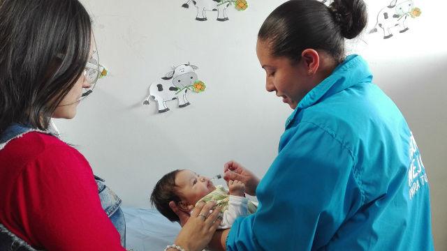 Vacunación en niños - Foto: Secretaría de Salud
