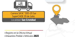 Móvil de Hacienda estará en San Cristóbal este 29 de mayo de 2023 