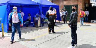 Foto que muestra puntos de vacunación en Bogotá