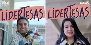 Foto de los mujeres en Bogotá e integrantes del programa 'LiderTesas'.