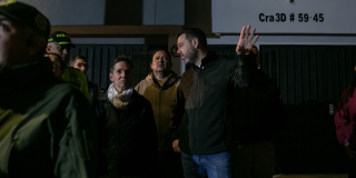 Imagen del alcalde Galán en el recorrido