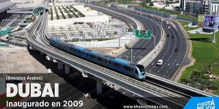 Foto Metro elevado de Dubai 