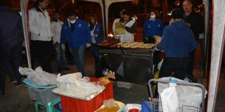Más de 79 kilos de alimentos incautados en Tunjuelito, gracias a operativo realizado a vendedores informales