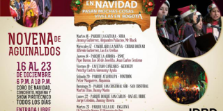 En Bogotá las novenas se rezan con coros, conciertos y show pirotécnico