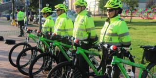 Policía en ciclorutas - FOTO: Prensa Alcaldía Mayor