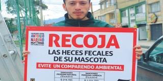 Vigías ambientales de Antonio Nariño instalan letreros con multas de comparendos ambientales