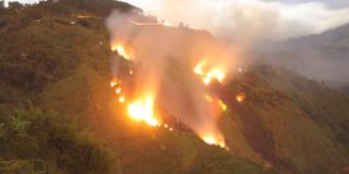 Incendios forestales de Cundinamarca afectan calidad del aire en Bogotá