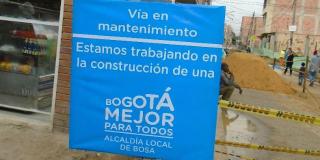 Rehabilitación de vías - Foto: Alcaldía de Bosa