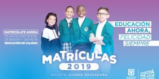 Matrículas 2019 - Foto: Secretaría Distrital de Educación