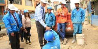 Obras para evitar inundaciones en Engativá - Foto: Alcaldía Mayor de Bogotá/Diego Baumán