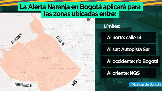 Alerta Naranja en suroccidente de Bogotá continúa 