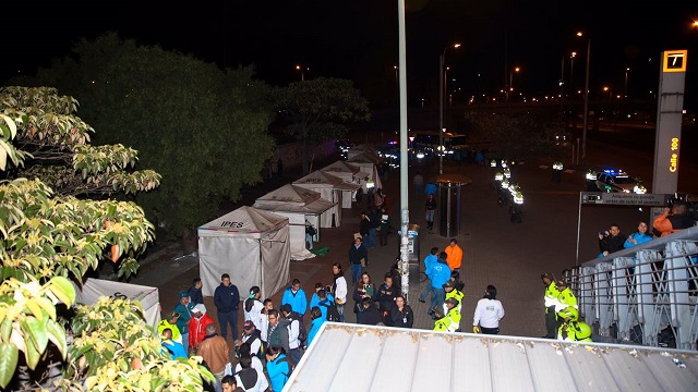 Calle 100 antes de recuperación de espacio público - Foto: Prensa Secretaría de Gobierno