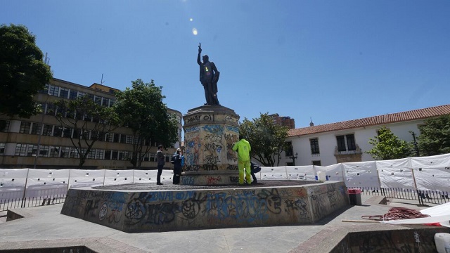 Intervención Plazoleta del Rosario - Foto: Alcaldía Mayor de Bogotá Intervención Plazoleta del Rosario - Foto: Alcaldía Mayor de Bogotá