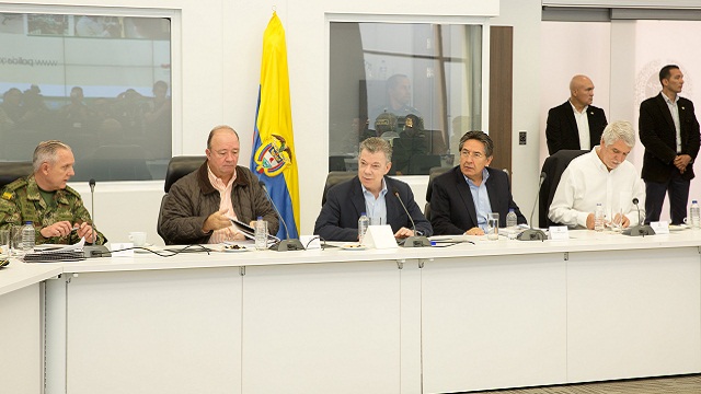Consejo de seguridad con ptresidente de la República - Foto: Comunicaciones Alcaldía Mayor de Bogotá / Andrés Sandoval